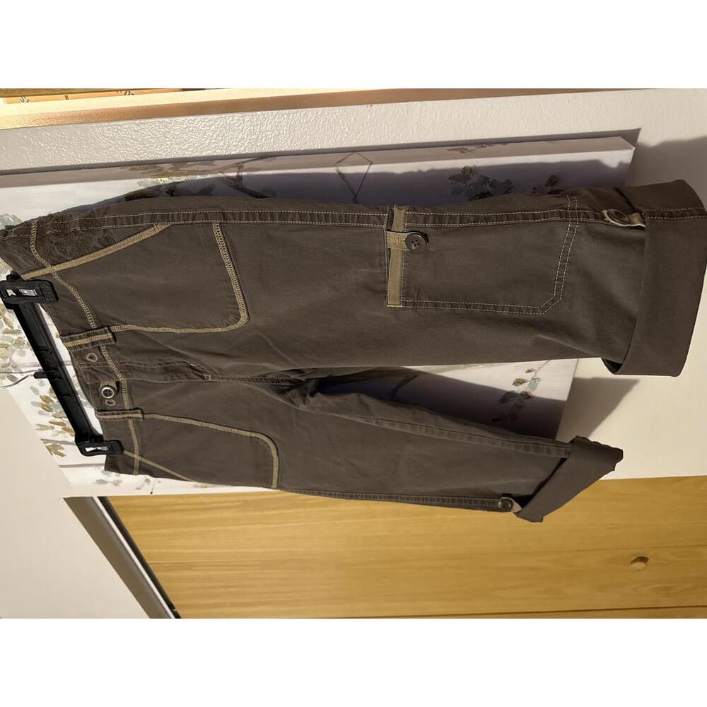 Eddie Bauer Brown Capri Pants with Contrast Stitching - Picture 7 of 9